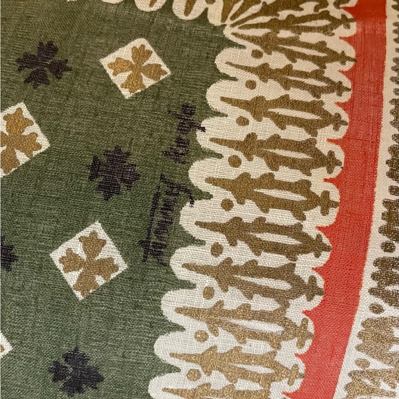 Unworn Crisp Vintage Tammis Keefe Gold Metallic Trims 14 In Sq Mint Condition - Picture 2 of 6